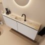 Mondiaz Toiletmeubel Ture Dlux | 120 cm | Meubelkleur Linen | Eden wastafel Frappe Midden | 1 kraangat - Thumbnail 1