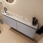 Mondiaz Toiletmeubel Ture Dlux | 120 cm | Meubelkleur Plata | Eden wastafel Glace Links | 1 kraangat - Thumbnail 1