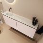 Mondiaz Toiletmeubel Ture Dlux | 120 cm | Meubelkleur Rosee | Eden wastafel Opalo Links | Zonder kraangat - Thumbnail 1
