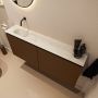Mondiaz Toiletmeubel Ture Dlux | 120 cm | Meubelkleur Rust | Eden wastafel Ostra Links | Zonder kraangat - Thumbnail 1