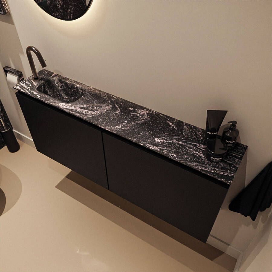 Mondiaz Toiletmeubel Ture Dlux | 120 cm | Meubelkleur Urban | Eden wastafel Lava Links | 1 kraangat