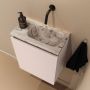 Mondiaz Toiletmeubel Ture Dlux | 40 cm | Meubelkleur Rosee | Eden wastafel Glace Rechts | Zonder kraangat - Thumbnail 1