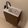 Mondiaz Toiletmeubel Ture Dlux | 40 cm | Meubelkleur Rust | Eden wastafel Glace Rechts | 1 kraangat - Thumbnail 1