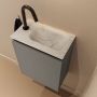 Mondiaz Toiletmeubel Ture Dlux | 40 cm | Meubelkleur Smoke | Eden wastafel Opalo Rechts | 1 kraangat - Thumbnail 1