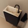 Mondiaz Toiletmeubel Ture Dlux | 40 cm | Meubelkleur Urban | Eden wastafel Frappe Links | 1 kraangat - Thumbnail 1