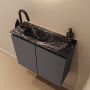Mondiaz Toiletmeubel Ture Dlux | 60 cm | Meubelkleur Dark Grey | Eden wastafel Lava Links | 1 kraangat - Thumbnail 1