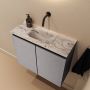 Mondiaz Toiletmeubel Ture Dlux | 60 cm | Meubelkleur Plata | Eden wastafel Glace Midden | Zonder kraangat - Thumbnail 1