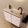 Mondiaz Toiletmeubel Ture Dlux | 60 cm | Meubelkleur Rosee | Eden wastafel Frappe Rechts | 1 kraangat - Thumbnail 1