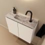 Mondiaz Toiletmeubel Ture Dlux | 60 cm | Meubelkleur Talc | Eden wastafel Glace Midden | 1 kraangat - Thumbnail 1
