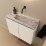 Mondiaz Toiletmeubel Ture Dlux | 60 cm | Meubelkleur Talc | Eden wastafel Glace Midden | Zonder kraangat - Thumbnail 1