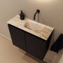 Mondiaz Toiletmeubel Ture Dlux | 60 cm | Meubelkleur Urban | Eden wastafel Frappe Rechts | Zonder kraangat - Thumbnail 1