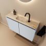 Mondiaz Toiletmeubel Ture Dlux | 80 cm | Meubelkleur Clay | Eden wastafel Frappe Midden | 1 kraangat - Thumbnail 1
