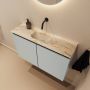 Mondiaz Toiletmeubel Ture Dlux | 80 cm | Meubelkleur Greey | Eden wastafel Frappe Midden | Zonder kraangat - Thumbnail 1