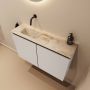 Mondiaz Toiletmeubel Ture Dlux | 80 cm | Meubelkleur Linen | Eden wastafel Frappe Links | Zonder kraangat - Thumbnail 1