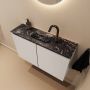 Mondiaz Toiletmeubel Ture Dlux | 80 cm | Meubelkleur Linen | Eden wastafel Lava Midden | 1 kraangat - Thumbnail 1