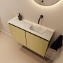 Mondiaz Toiletmeubel Ture Dlux | 80 cm | Meubelkleur Oro | Eden wastafel Ostra Rechts | Zonder kraangat - Thumbnail 1