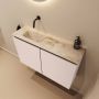 Mondiaz Toiletmeubel Ture Dlux | 80 cm | Meubelkleur Rosee | Eden wastafel Frappe Links | Zonder kraangat - Thumbnail 1