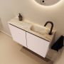 Mondiaz Toiletmeubel Ture Dlux | 80 cm | Meubelkleur Rosee | Eden wastafel Frappe Rechts | 1 kraangat - Thumbnail 1