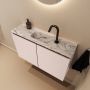 Mondiaz Toiletmeubel Ture Dlux | 80 cm | Meubelkleur Rosee | Eden wastafel Glace Midden | 1 kraangat - Thumbnail 1
