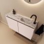 Mondiaz Toiletmeubel Ture Dlux | 80 cm | Meubelkleur Rosee | Eden wastafel Glace Rechts | 1 kraangat - Thumbnail 1