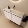 Mondiaz Toiletmeubel Ture Dlux | 80 cm | Meubelkleur Rosee | Eden wastafel Ostra Midden | Zonder kraangat - Thumbnail 1