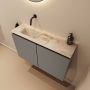 Mondiaz Toiletmeubel Ture Dlux | 80 cm | Meubelkleur Smoke | Eden wastafel Frappe Links | Zonder kraangat - Thumbnail 1