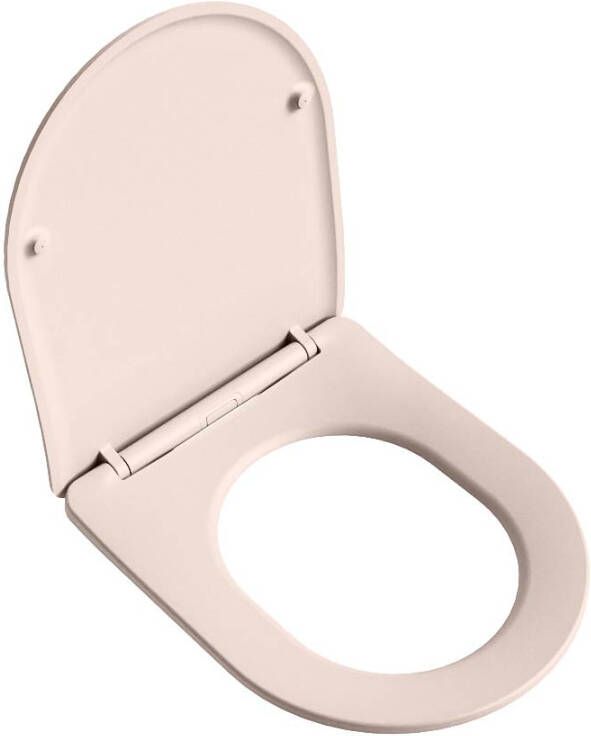 Mondiaz Toiletzitting Lavie | Sofclose met quick-release | Duroplast | Rosee