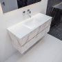 Mondiaz VICA Badkamermeubelset 120cm 2 lades wasbak Cloud midden 0 kraangaten solid surface carrara marmer PC75341590 - Thumbnail 2