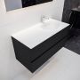 Mondiaz VICA Badkamermeubelset 100cm 2 lades wasbak Moon rechts 1 kraangat solid surface urban PC75341474 - Thumbnail 2