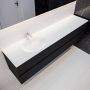 Mondiaz VICA Badkamermeubelset 200cm 4 lades wasbak Moon links 1 kraangat solid surface urban PC75341699 - Thumbnail 2