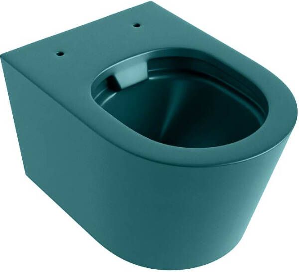 Mondiaz Wandcloset Lavie | 53 cm | Zonder spoelrand | Single fire | Excl.Toiletzitting | Keramiek | Smag (turquoise)