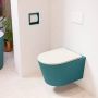 Mondiaz Wandcloset Lavie | Zonder spoelrand | Incl.Toiletzitting-Linen | Keramiek | Smag (turquoise) - Thumbnail 1