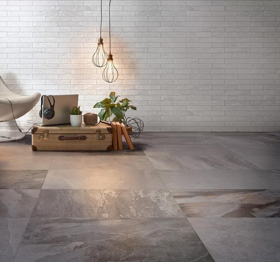 Pastorelli Denverstone Silver mix vloertegel natuursteen look 30x60 cm grijs mat - Foto 2