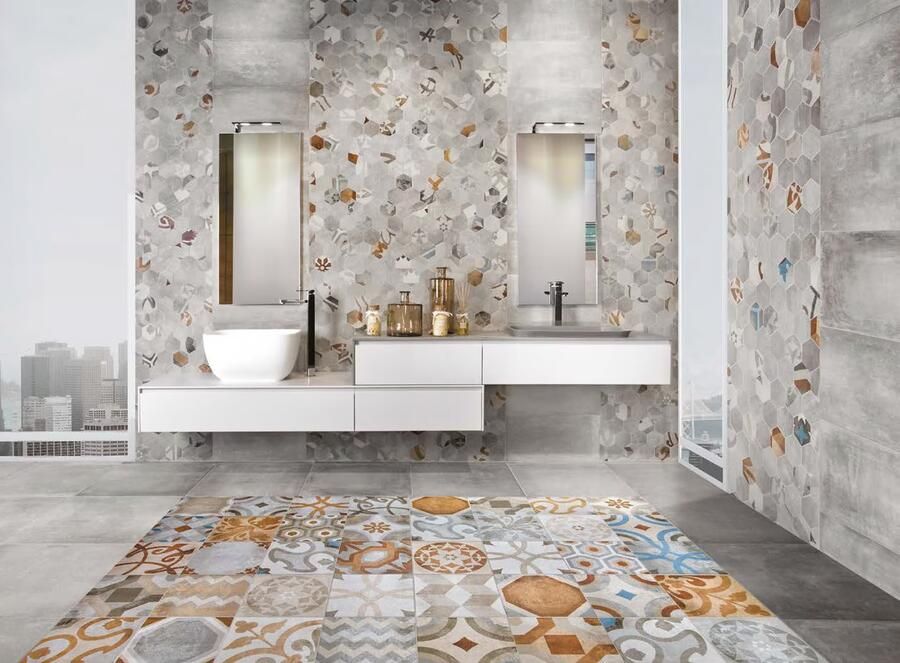 Pastorelli Shade Ghiaccio vloertegel beton look 30x60 cm grijs mat