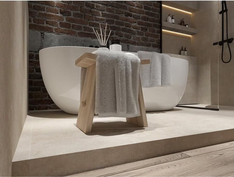 Pastorelli Yourself Vloertegel | 60x60 cm | Gerectificeerd | Betonlook | Mat Creme