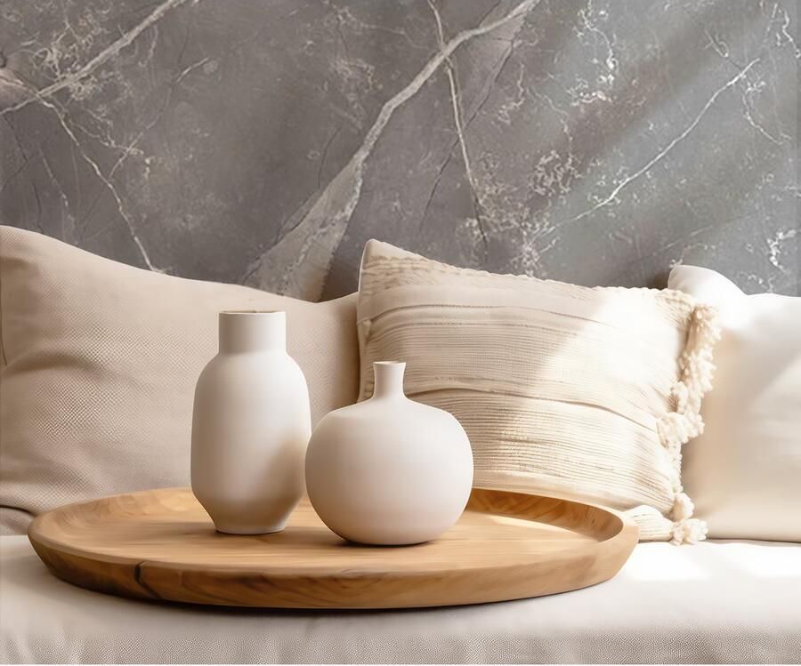 Rak Amani Marble Vloertegel | 60x120 cm | Gerectificeerd | Marmerlook | Mat Grijs