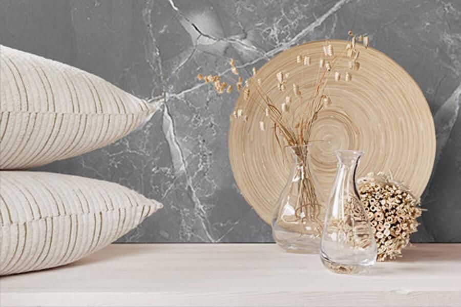 Rak Amani Marble Vloertegel | 60x60 cm | Gerectificeerd | Marmerlook | Mat Grijs - Foto 3