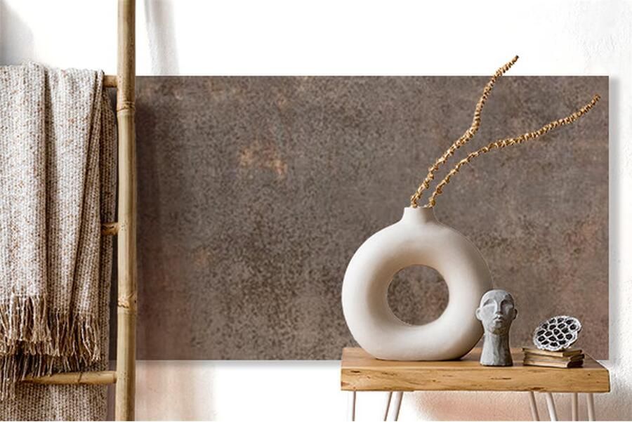 Rak Evoque Metal Vloertegel | 60x120 cm | Gerectificeerd | Metallook | Mat Bruin - Foto 2