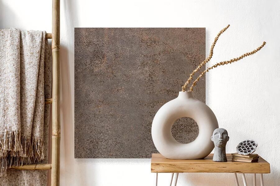 Rak Evoque Metal Vloertegel | 60x60 cm | Gerectificeerd | Metallook | Mat Bruin - Foto 2