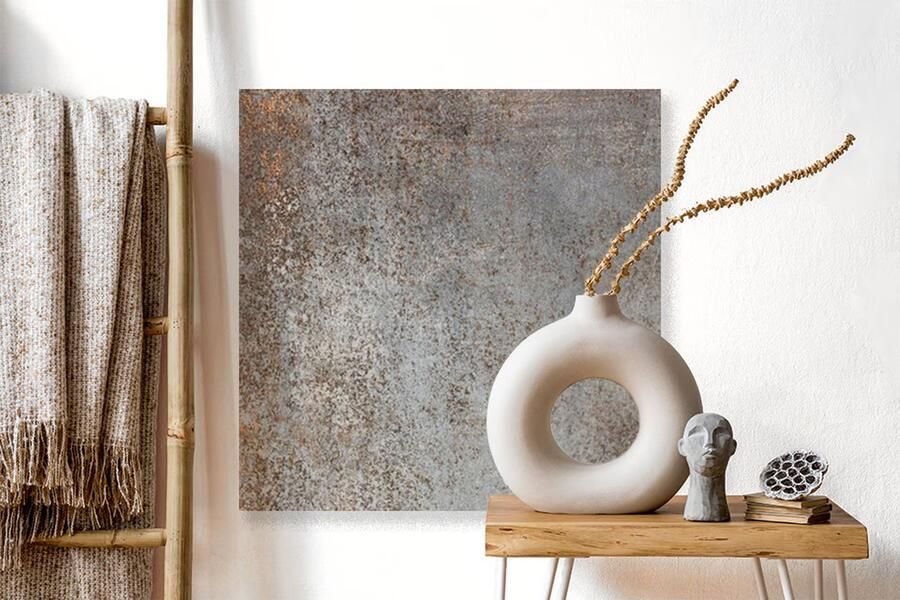 Rak Evoque Metal Vloertegel | 60x60 cm | Gerectificeerd | Metallook | Mat Grijs - Foto 3