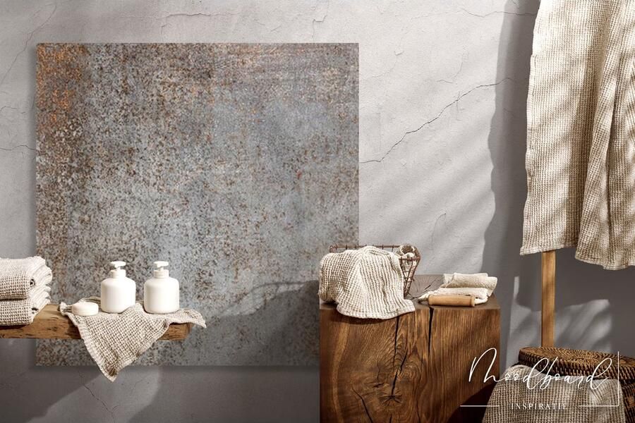 Rak Evoque Metal Vloertegel | 60x60 cm | Gerectificeerd | Metallook | Mat Grijs - Foto 2