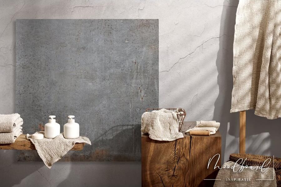 Rak Evoque Metal Vloertegel | 75x75 cm | Gerectificeerd | Metallook | Mat Grijs - Foto 2