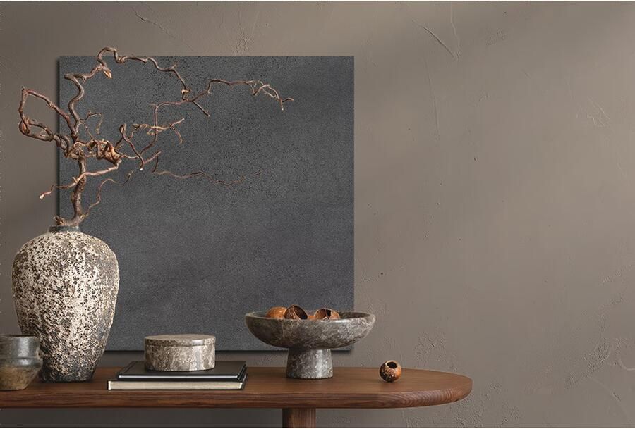 Rak Paleo Vloertegel | 80x80 cm | Gerectificeerd | Natuursteenlook | Mat Antraciet - Foto 2