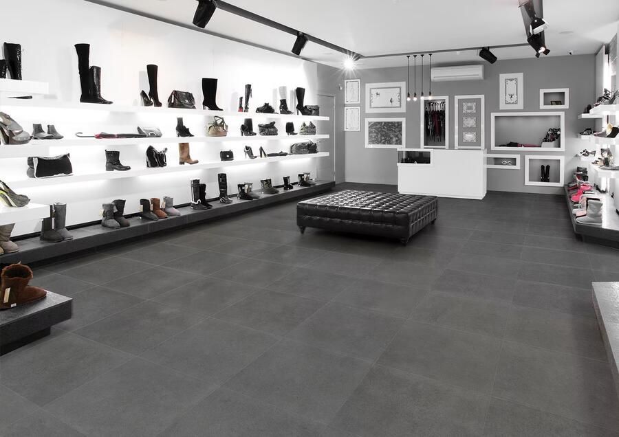 Rak Surface Vloertegel | 30x60 cm | Gerectificeerd | Glans Antraciet - Foto 3