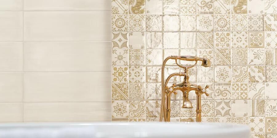 Rako Majolika Wandtegel | 20x60 cm | Portugese look | Glans Beige