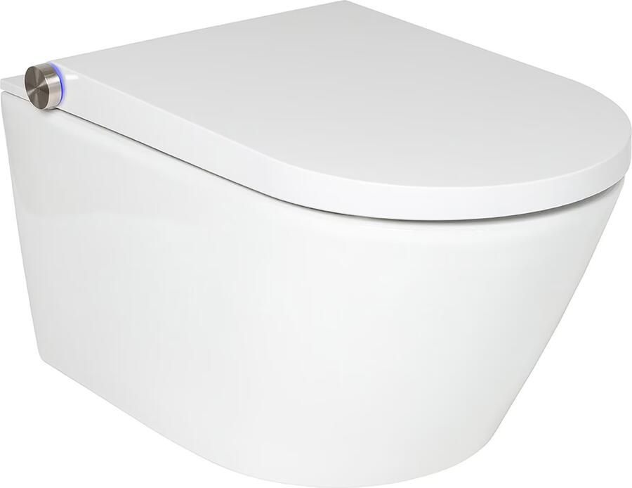 RapoWash Basic bidet toilet met zitting zonder spoelrand inclusief Geberit Sigma UP320 inbouwreservoir - Foto 2