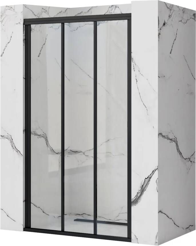 REA Douchedeur Alex | 100x190 cm | 1 Schuifdeur | Helder glas | Chroom beslag
