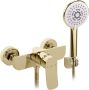REA Douchekraan | Opbouw | Mengkraan | Incl.Handdoucheset | 1-weg | 1-hendel | Glans goud - Thumbnail 1