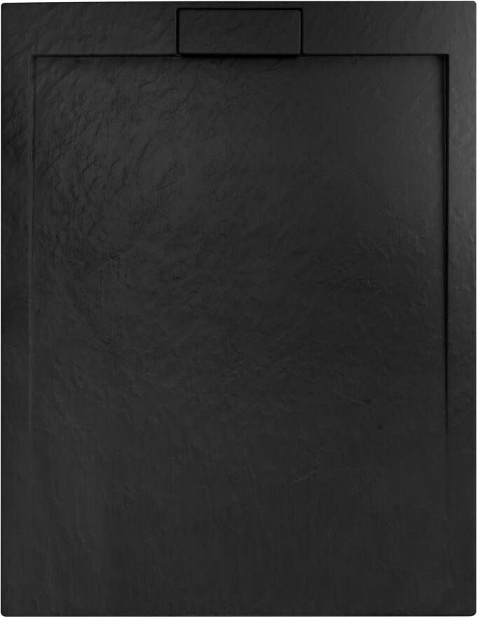 REA Douchebak Grand | 80x100x3.5 cm | Incl.Afvoersifon | Acryl | Rechthoek | Zwart mat