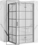 REA Moiler black zijwand 90x190 cm t.b.v. Moiler nisdeur 6 mm mat zwart - Thumbnail 1